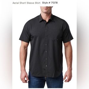 5.11 Tactical Aerial Short Sleeve Shirt. Black. XL. No tags. Never worn.